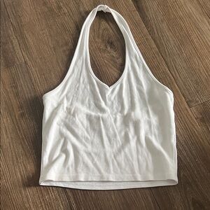 Garage White Halter Tank Top